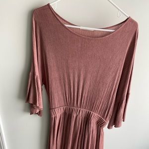 Medium blush midi dress